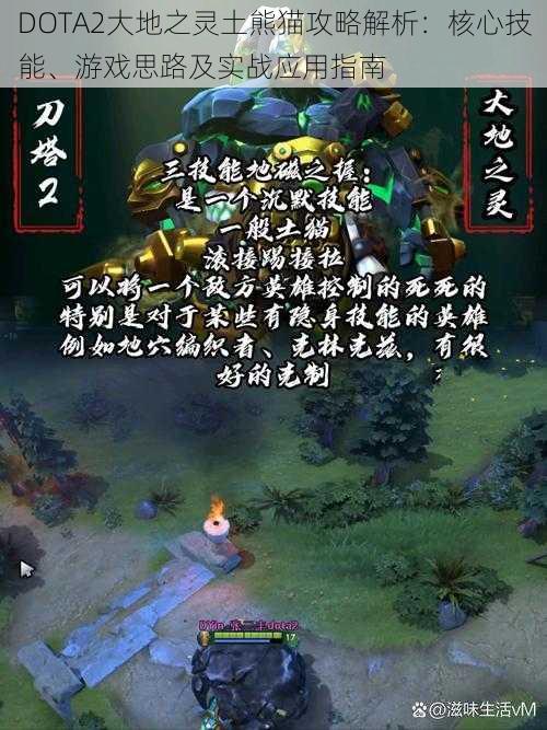 DOTA2大地之灵土熊猫攻略解析：核心技能、游戏思路及实战应用指南