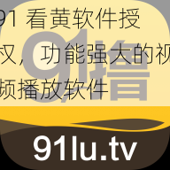 91 看黄软件授权，功能强大的视频播放软件